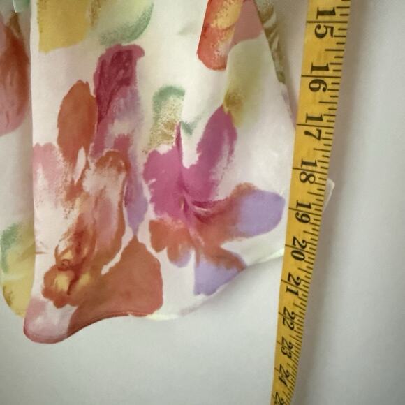 Y2K Camisole Blouse Sheer Floral Romantic Coquette Sexy Babydoll M - Picture 9 of 9